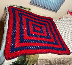 Red & blue blanket