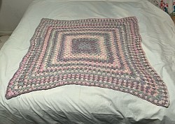 Pink baby blanket