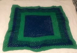 Green & blue kid blanket