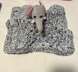 Gray lovey w/elephant