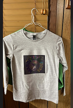 Gray Mardi Gras tshirt